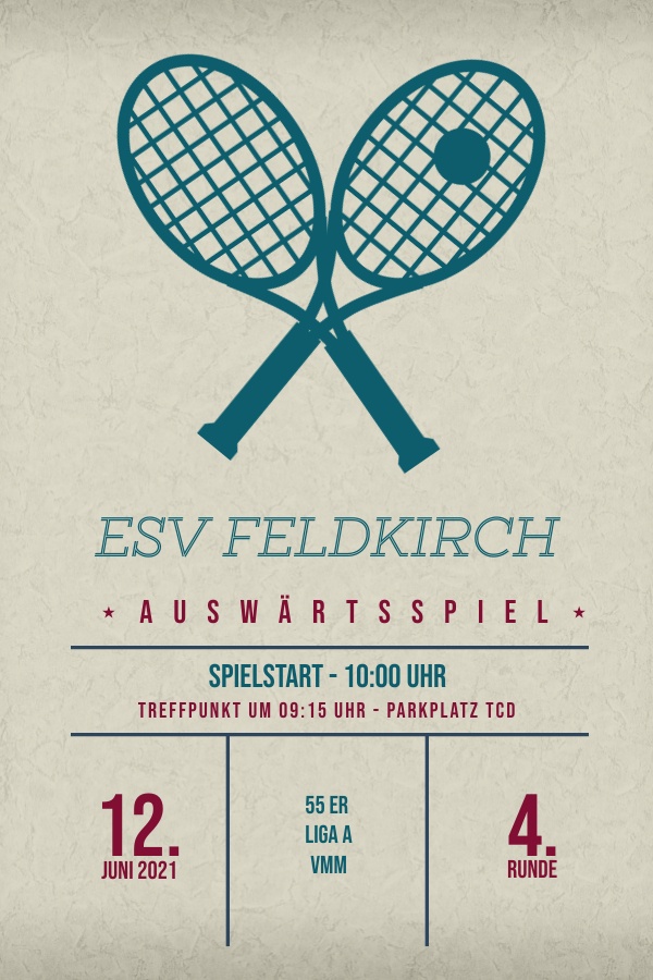 Auswrtsspiel des TC Dornbirn gegen ESV Feldkirch in der VMM Saison 2021